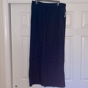 NEW Old Navy High-Waisted StretchTech Wide-Leg Pants - Size Large - Navy